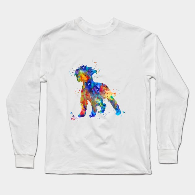 Miniature schnauzer Long Sleeve T-Shirt by RosaliArt